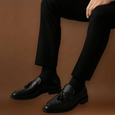 Mocassins - Vampiro Trançado com Franja e Ajuste Fácil