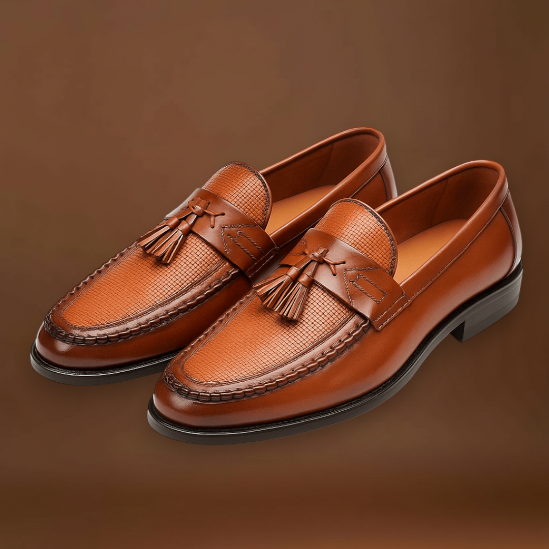 Mocassins - Vampiro Trançado com Franja e Ajuste Fácil