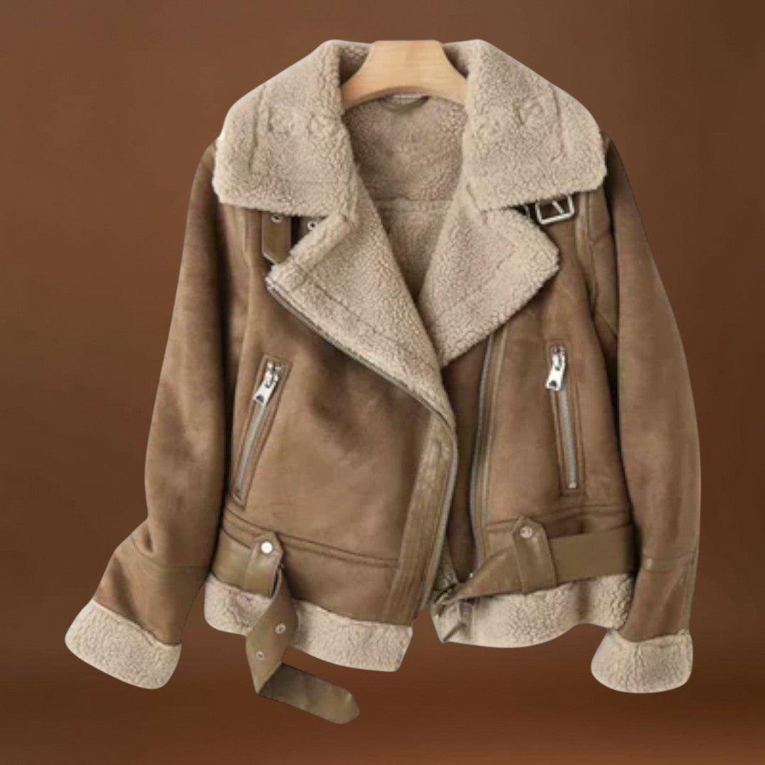 Catarina - Casaco Aviador de Camurça