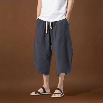 Mai - Calções confortáveis Azul-marinho