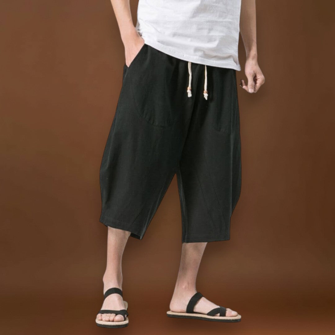 Mai - Calções confortáveis Azul-marinho