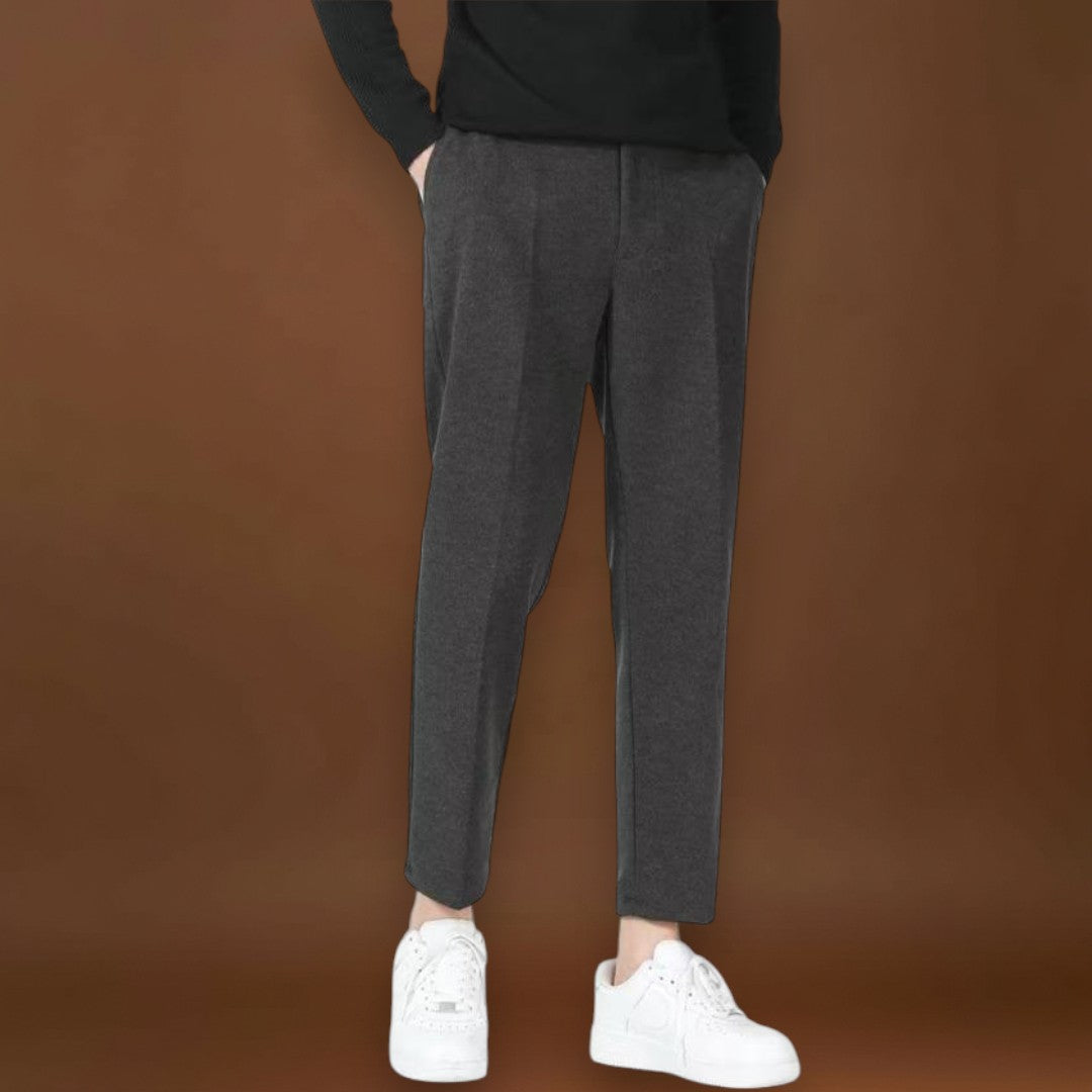 Osaka - Calças casuais de algodão Preto