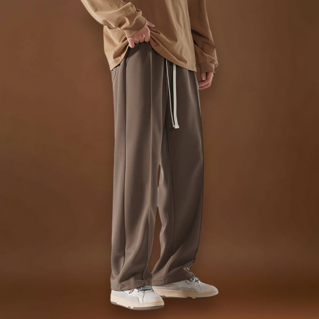 Akari - Calças de conforto japonesas Castanho