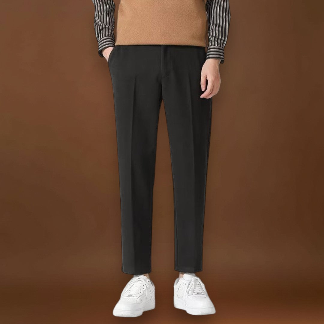 Osaka - Calças casuais de algodão Preto