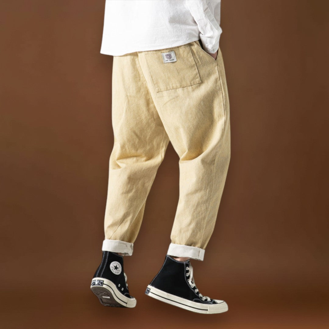 Asami - Calças de ganga confortáveis Azul