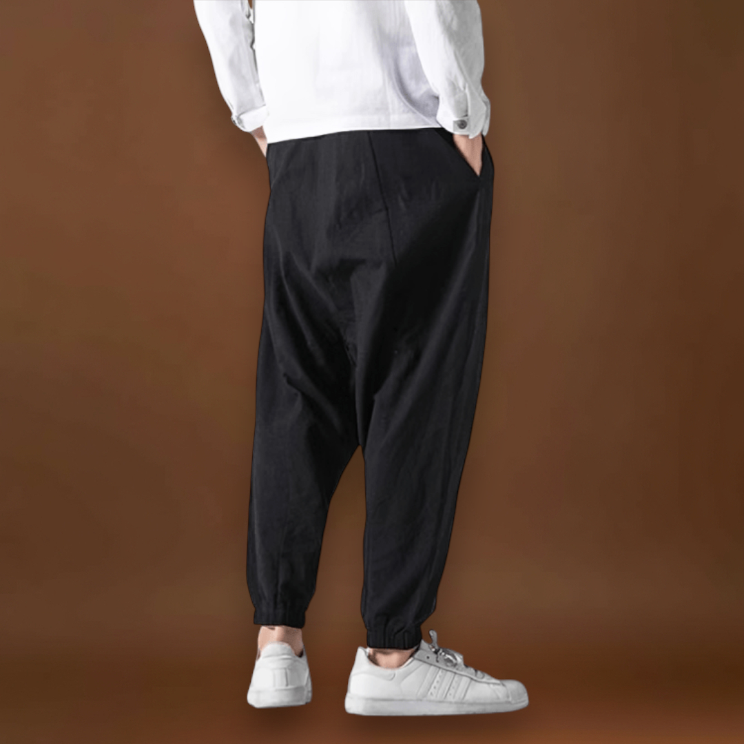 Shun - Calças japonesas confortáveis Verde