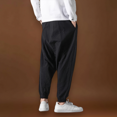 Shun - Calças japonesas confortáveis Verde