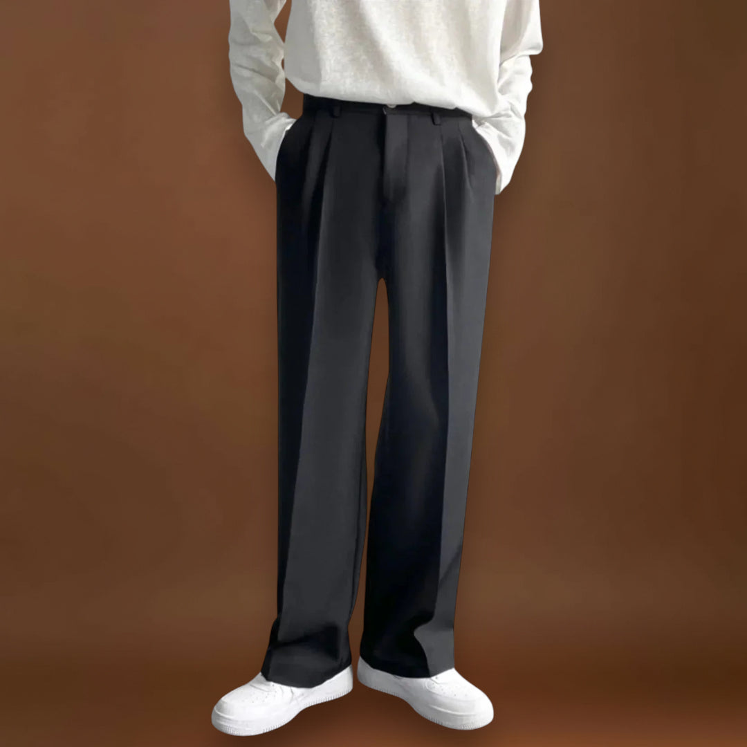 Pantalon – Mistura de Poliéster Slim Fit e Forma Flexível