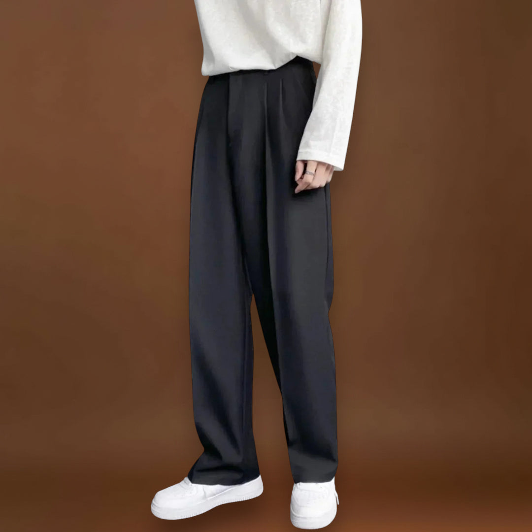 Pantalon – Mistura de Poliéster Slim Fit e Forma Flexível