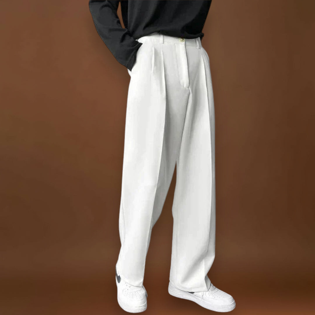 Pantalon – Mistura de Poliéster Slim Fit e Forma Flexível