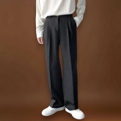 Pantalon – Mistura de Poliéster Slim Fit e Forma Flexível