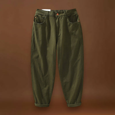 Calças - Cintura Ajustável em Mistura Natural e Ajuste Flexível