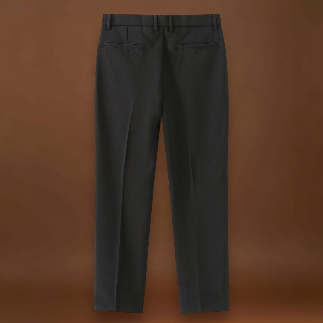 Calças – Cintura Estruturada em Mistura de Poliéster e Ajuste Limpo