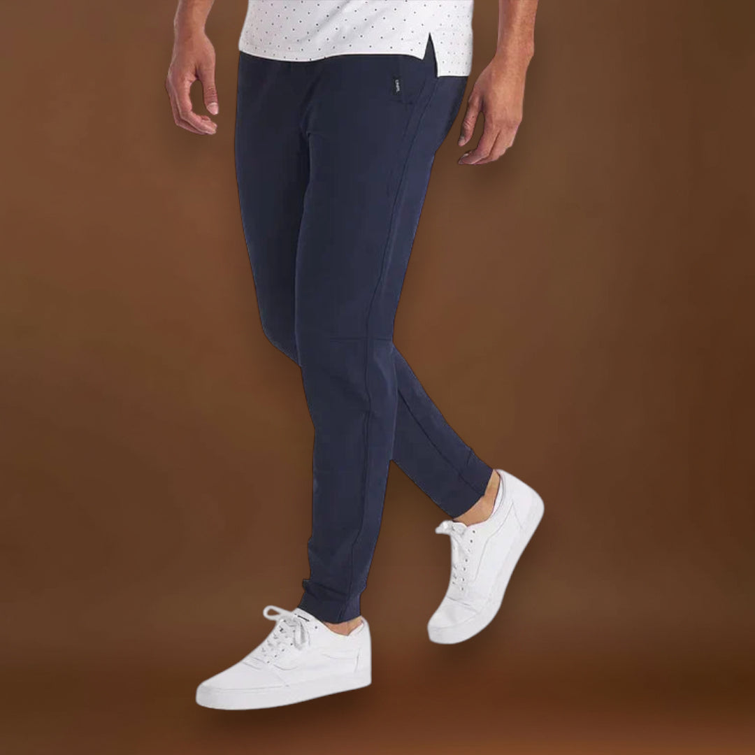 Calças – Mistura de Tecido Elástico e Liberdade de Movimento Plus