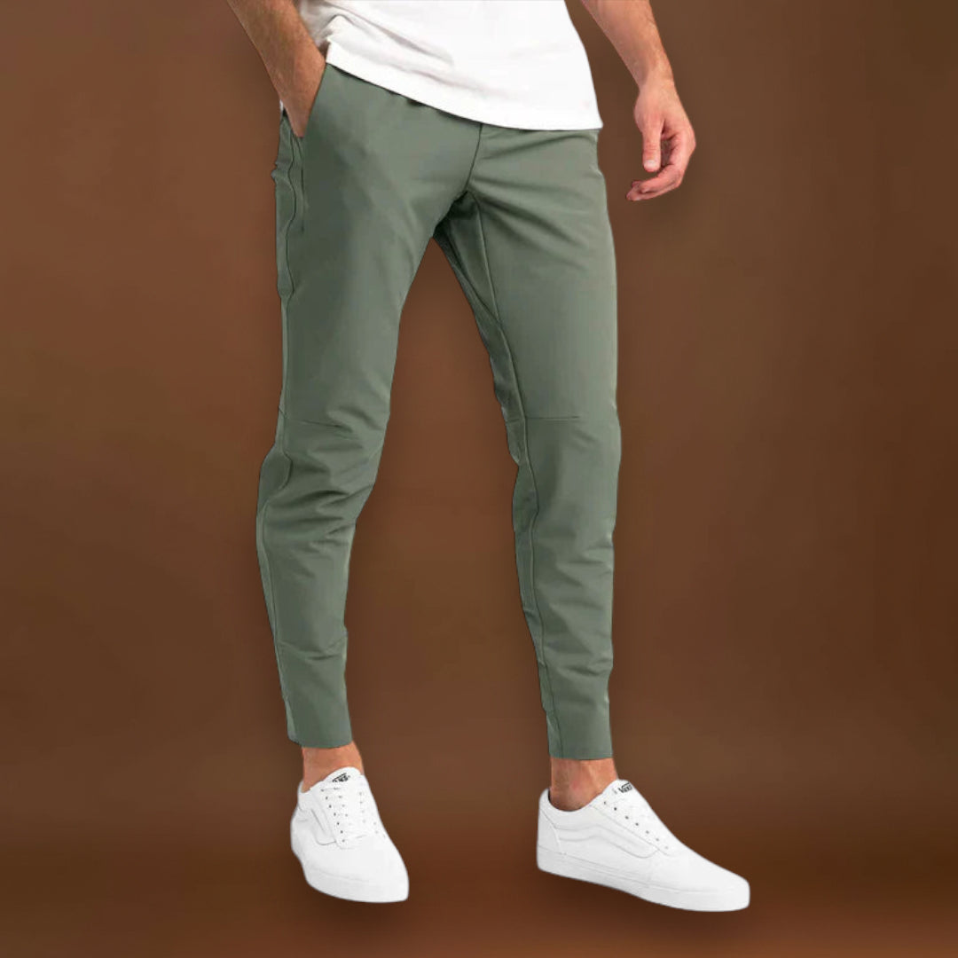 Calças – Mistura de Tecido Elástico e Liberdade de Movimento Plus