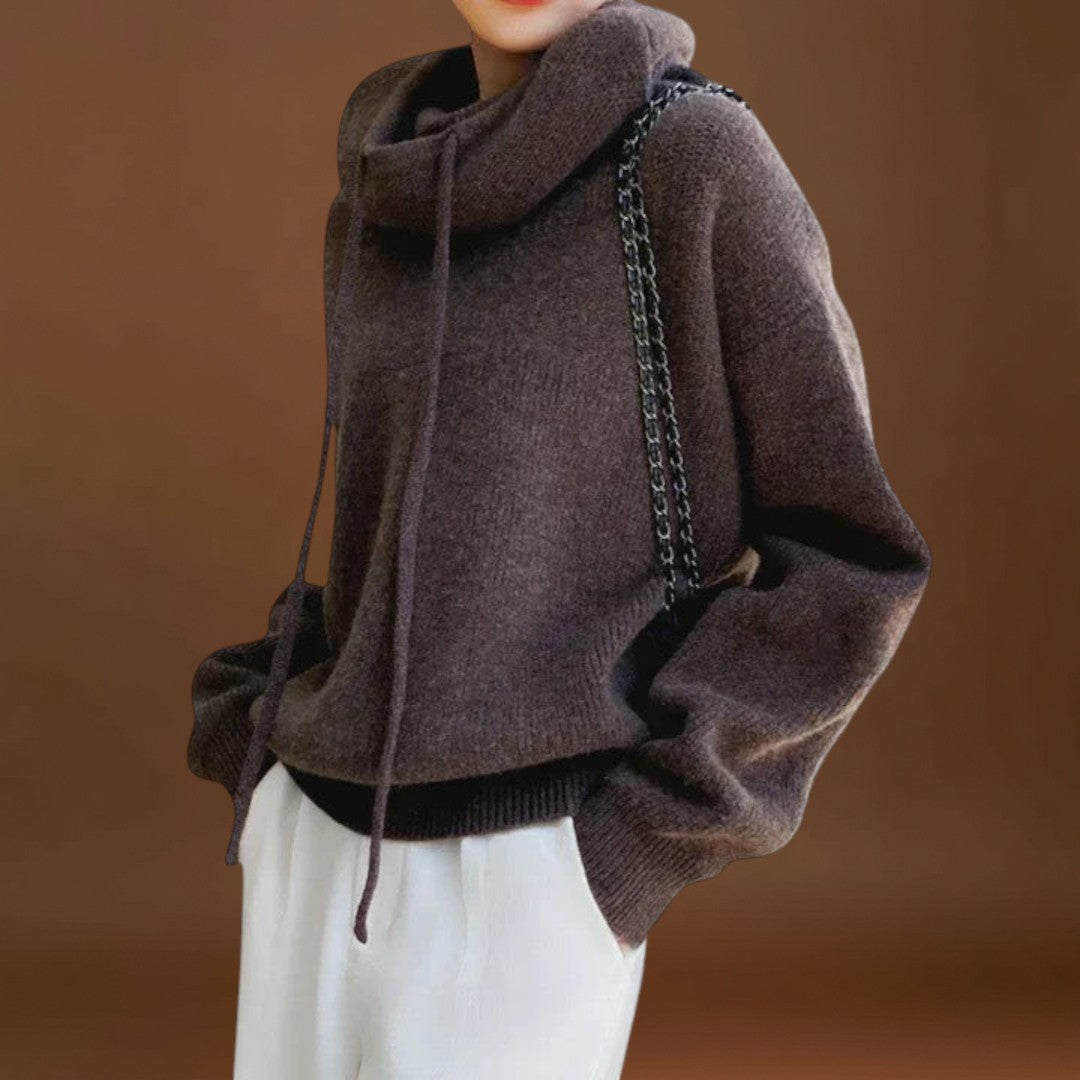 Maria Luísa -  Sweater de Gola Alta Confortável