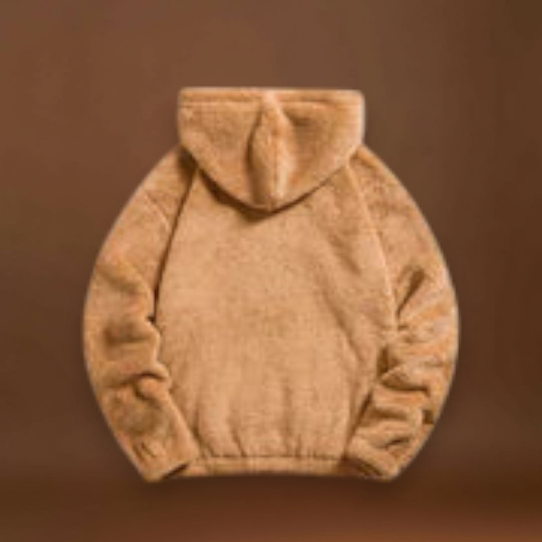 Pullover de Mistura de Pelúcia - Superfície Macia e Isolamento Quente