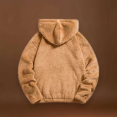 Pullover de Mistura de Pelúcia - Superfície Macia e Isolamento Quente