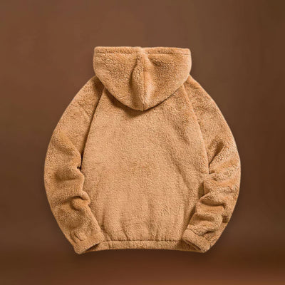 Pullover de Mistura de Pelúcia - Superfície Macia e Isolamento Quente