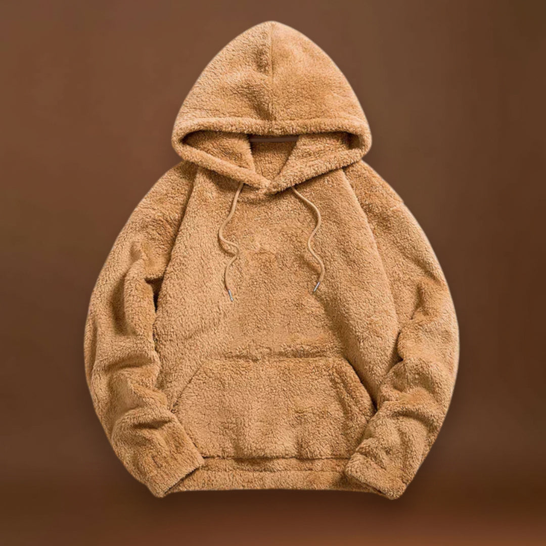 Pullover de Mistura de Pelúcia - Superfície Macia e Isolamento Quente