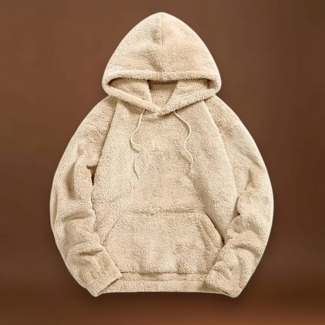 Pullover de Mistura de Pelúcia - Superfície Macia e Isolamento Quente