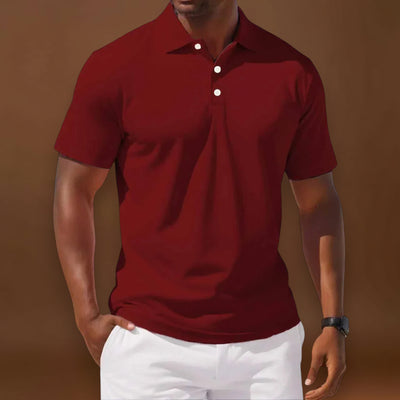 Camisola Polo – Corte Clássico & Mistura Respirável Mantém Fresco