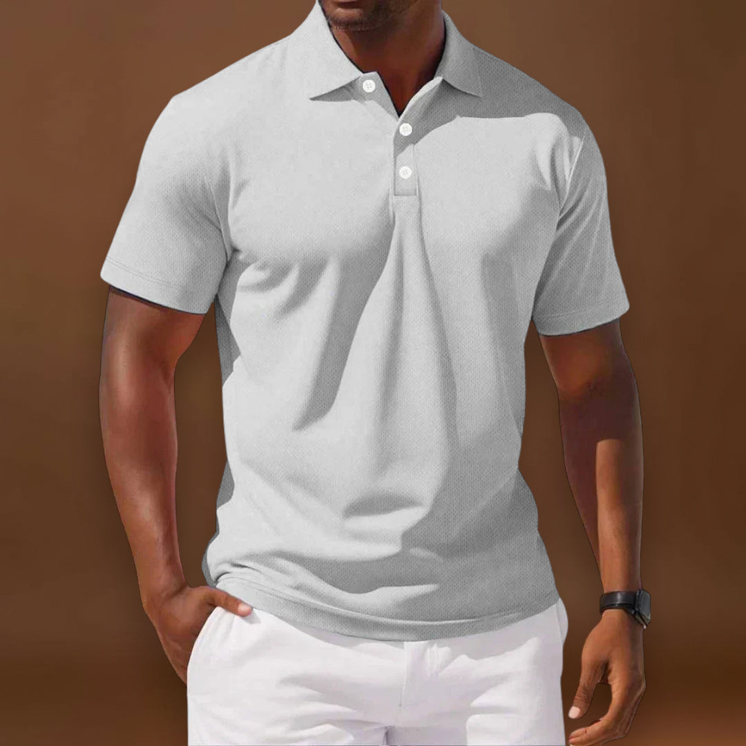 Camisola Polo – Corte Clássico & Mistura Respirável Mantém Fresco