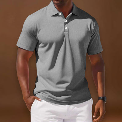 Camisola Polo – Corte Clássico & Mistura Respirável Mantém Fresco