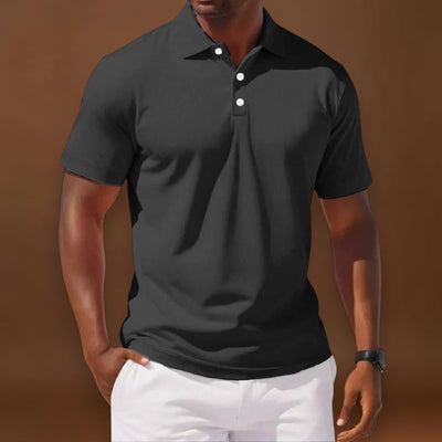 Camisola Polo – Corte Clássico & Mistura Respirável Mantém Fresco