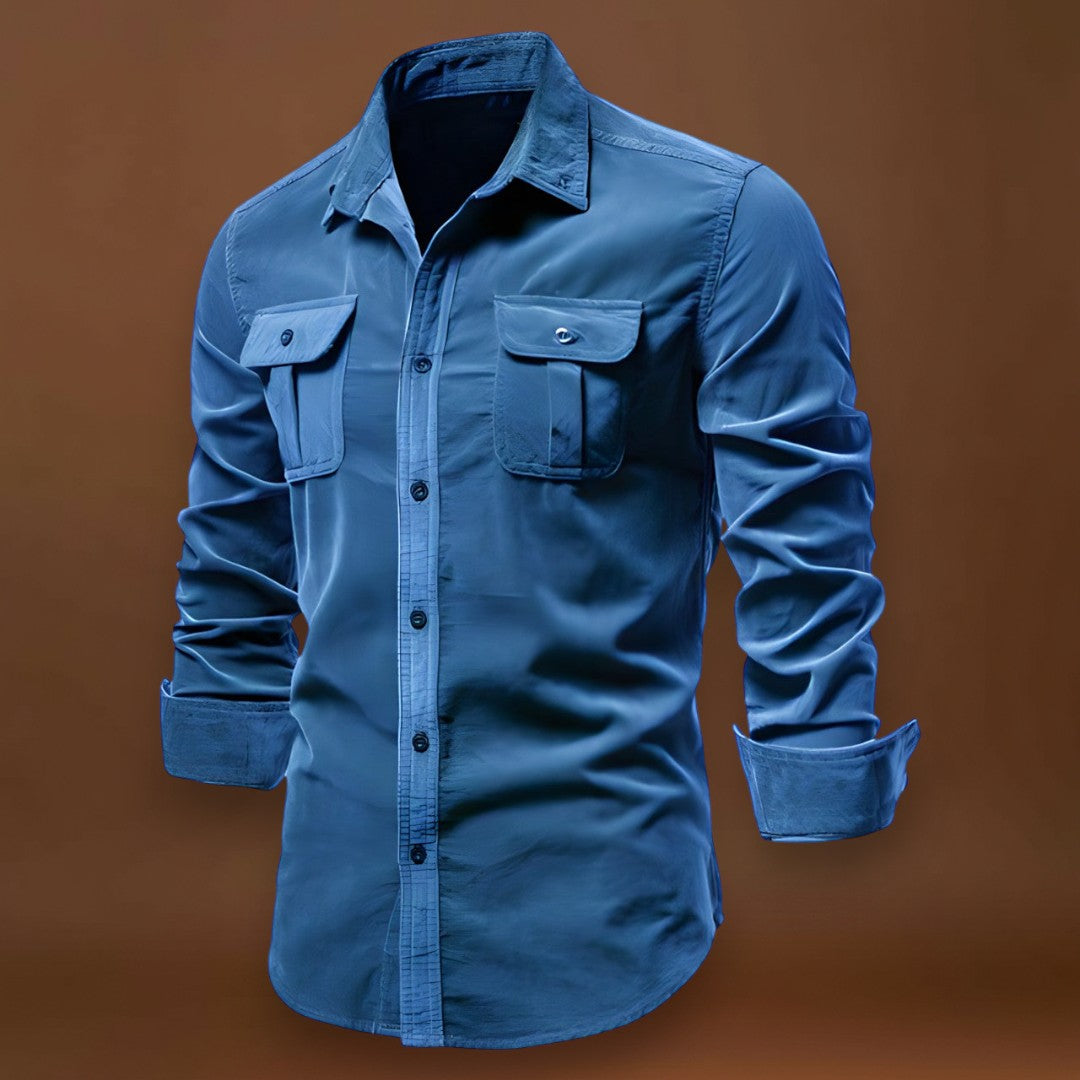 Camisa Polo - Mistura de Poliéster com Colarinho e Toque Suave Respirável