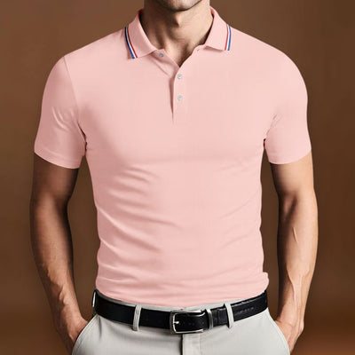 Camisa Polo - Mistura de Poliéster com Corte Slim e Ajuste Respirável