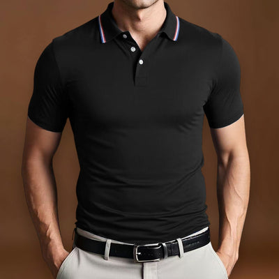Camisa Polo - Mistura de Poliéster com Corte Slim e Ajuste Respirável