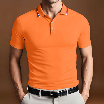 Camisa Polo - Mistura de Poliéster com Corte Slim e Ajuste Respirável