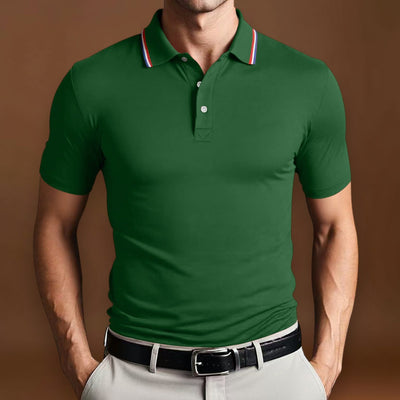 Camisa Polo - Mistura de Poliéster com Corte Slim e Ajuste Respirável
