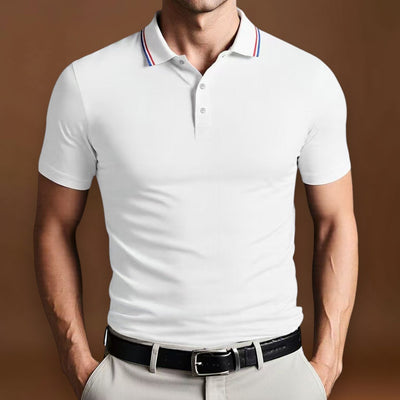 Camisa Polo - Mistura de Poliéster com Corte Slim e Ajuste Respirável