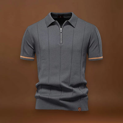 Camisa Polo – Mistura de Poliéster com Corte Ajustado e Respirável