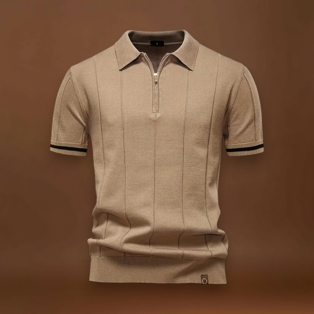 Camisa Polo – Mistura de Poliéster com Corte Ajustado e Respirável