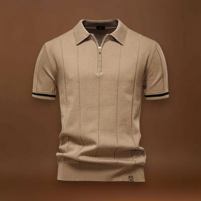 Camisa Polo – Mistura de Poliéster com Corte Ajustado e Respirável