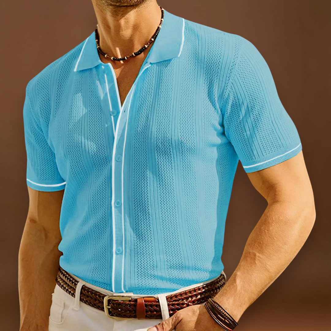 Camisa Polo - Manga Curta com Botões e Ajuste Respirável