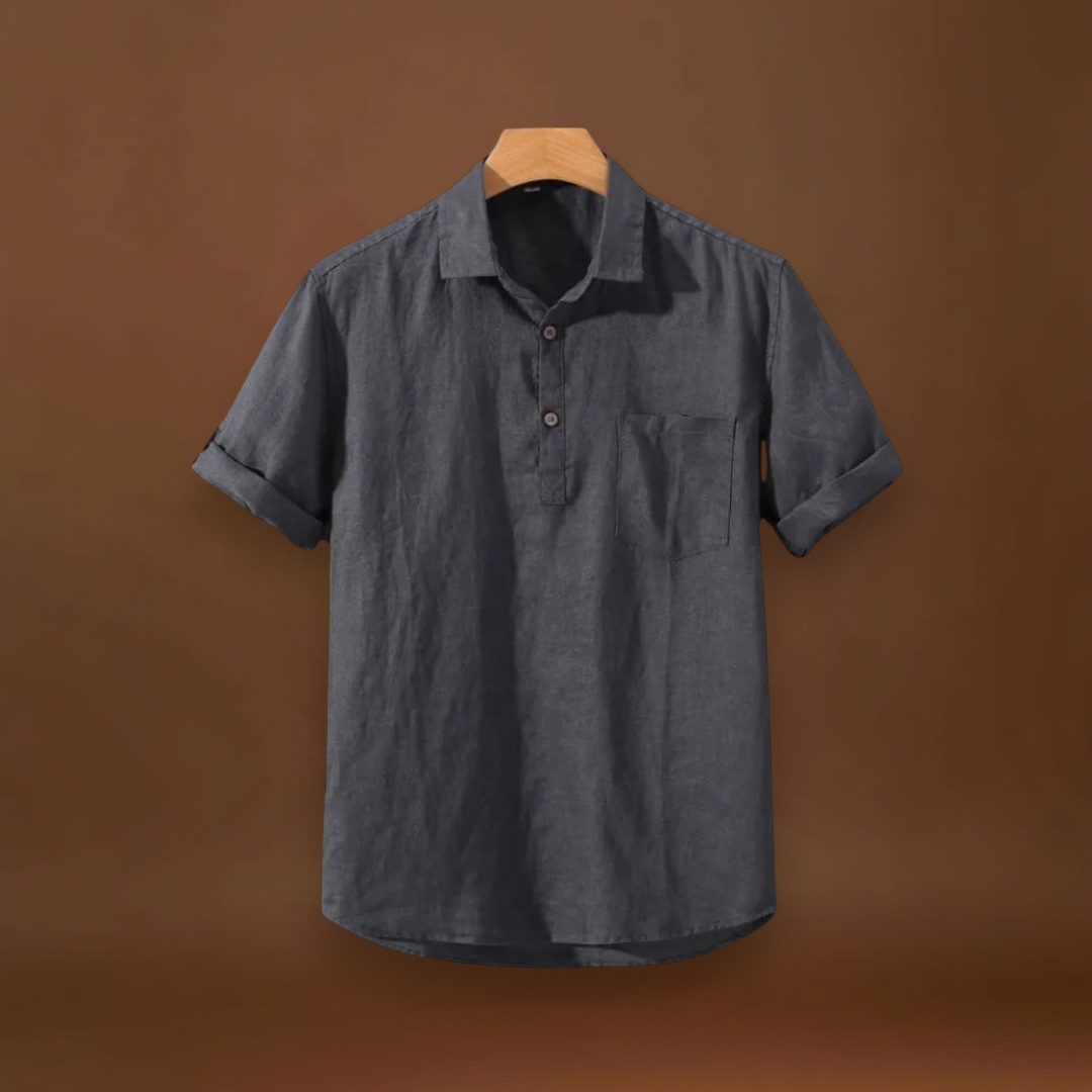 Camisa Polo – Colarinho de Mistura Suave e Ajuste Fresco e Respirável