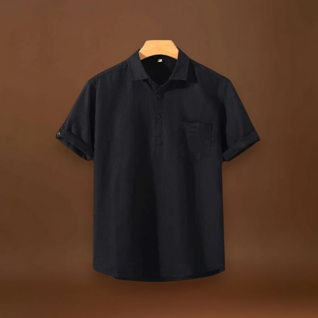 Camisa Polo – Colarinho de Mistura Suave e Ajuste Fresco e Respirável