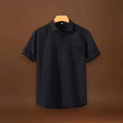 Camisa Polo – Colarinho de Mistura Suave e Ajuste Fresco e Respirável