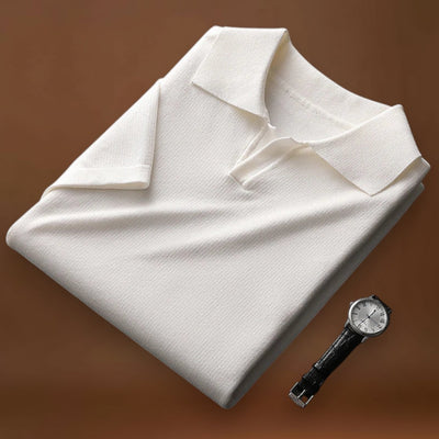 Camisa Polo - Mistura Suave com Colarinho Johnny e Movimento Fácil