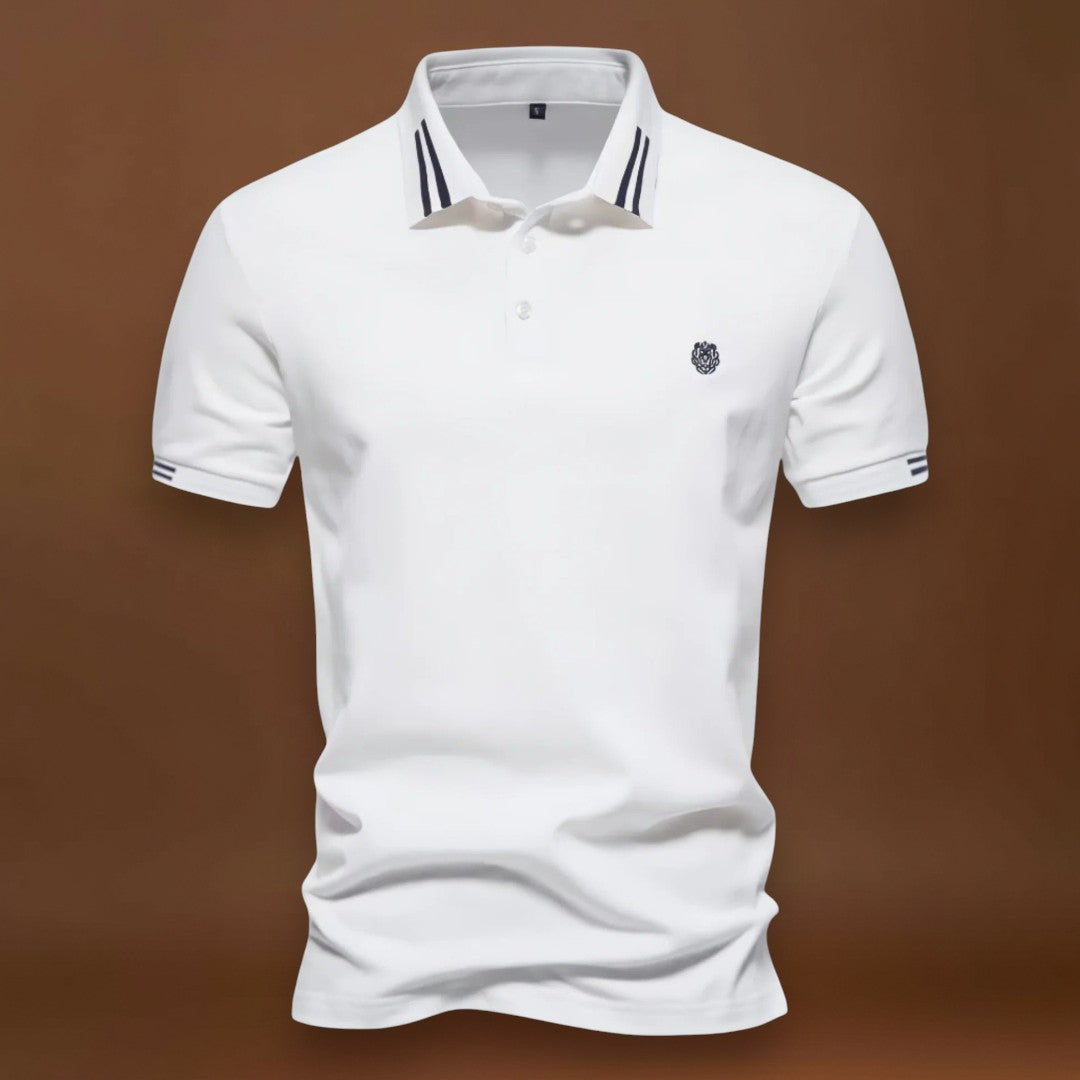 Camisa Polo - Corte Ajustado, Colarinho Clássico e Movimento Fácil