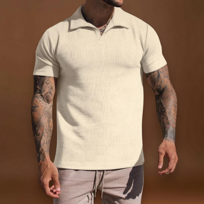 Polo – Mistura de Fibras Tingidas com Gola Johnny e Boa Manutenção da Forma