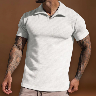 Polo – Mistura de Fibras Tingidas com Gola Johnny e Boa Manutenção da Forma