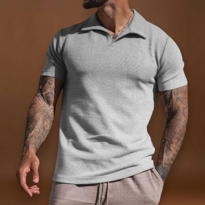 Polo – Mistura de Fibras Tingidas com Gola Johnny e Boa Manutenção da Forma