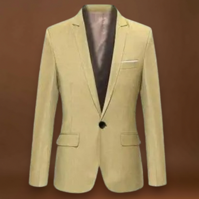 Blazer em Mistura de Poliéster - Ajuste Slim e Movimento Fácil