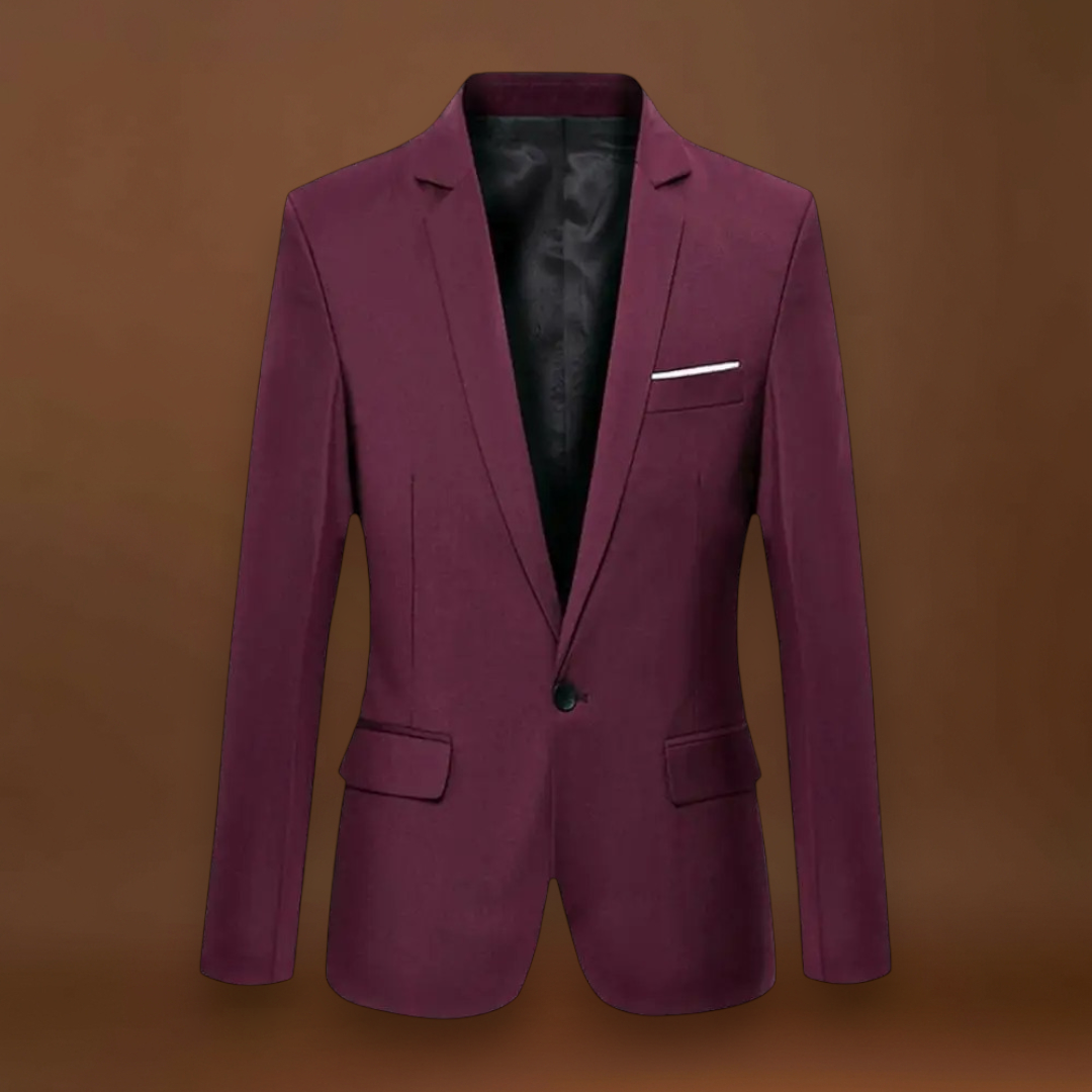 Blazer em Mistura de Poliéster - Ajuste Slim e Movimento Fácil