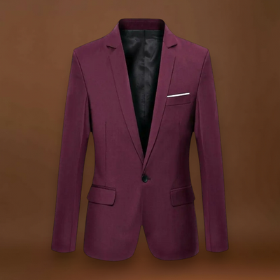 Blazer em Mistura de Poliéster - Ajuste Slim e Movimento Fácil